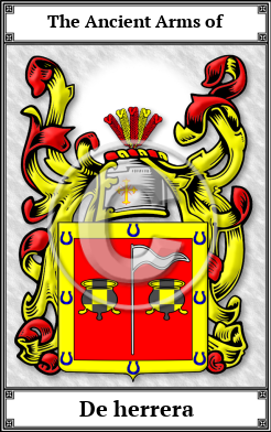 De herrera Family Crest Download (JPG)  Book Plated - 150 DPI